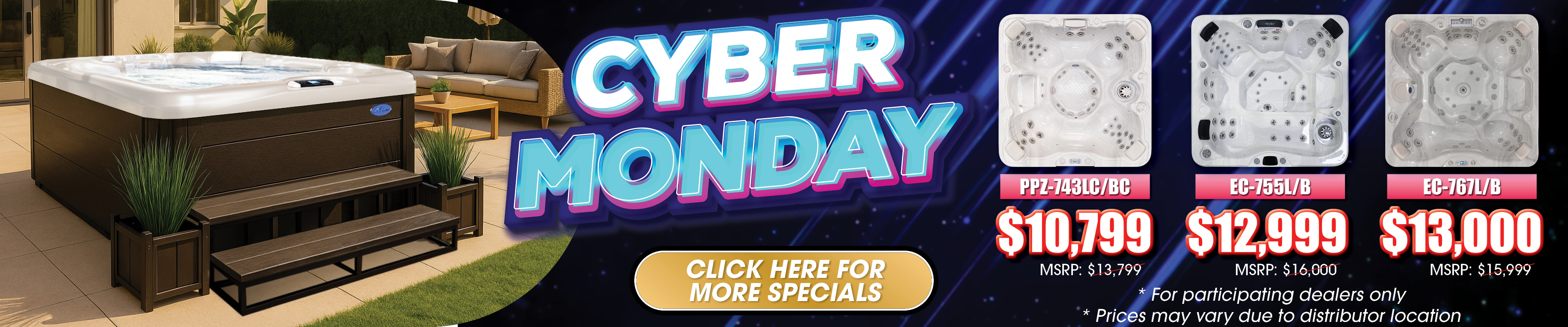 Calspas hot tub being used in a family setting - Midwest City