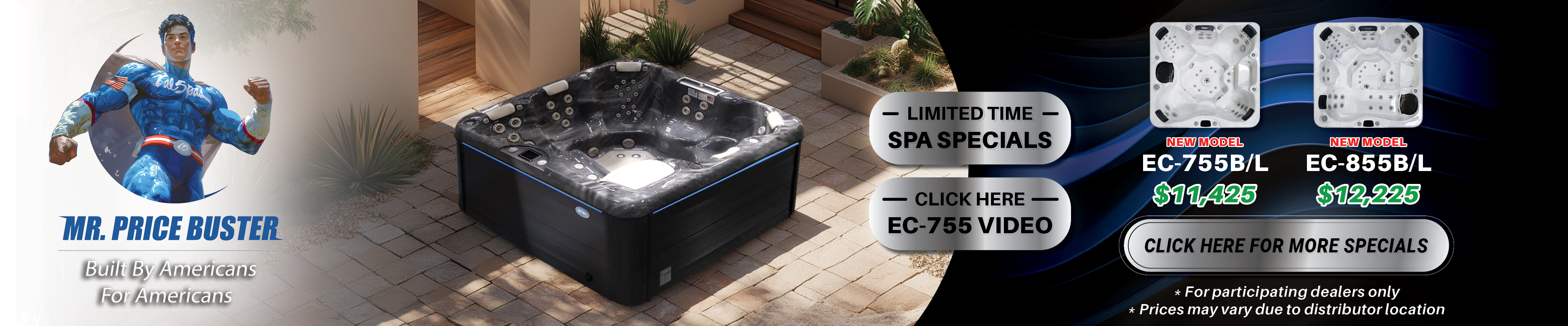 Calspas hot tub being used in a family setting - Midwest City